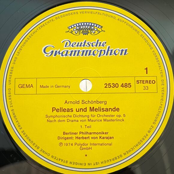 Arnold Schönberg Pelleas Und Melisande Vinyl LP 1974 Deutsche Grammophon 2530485 - Picture 3 of 7